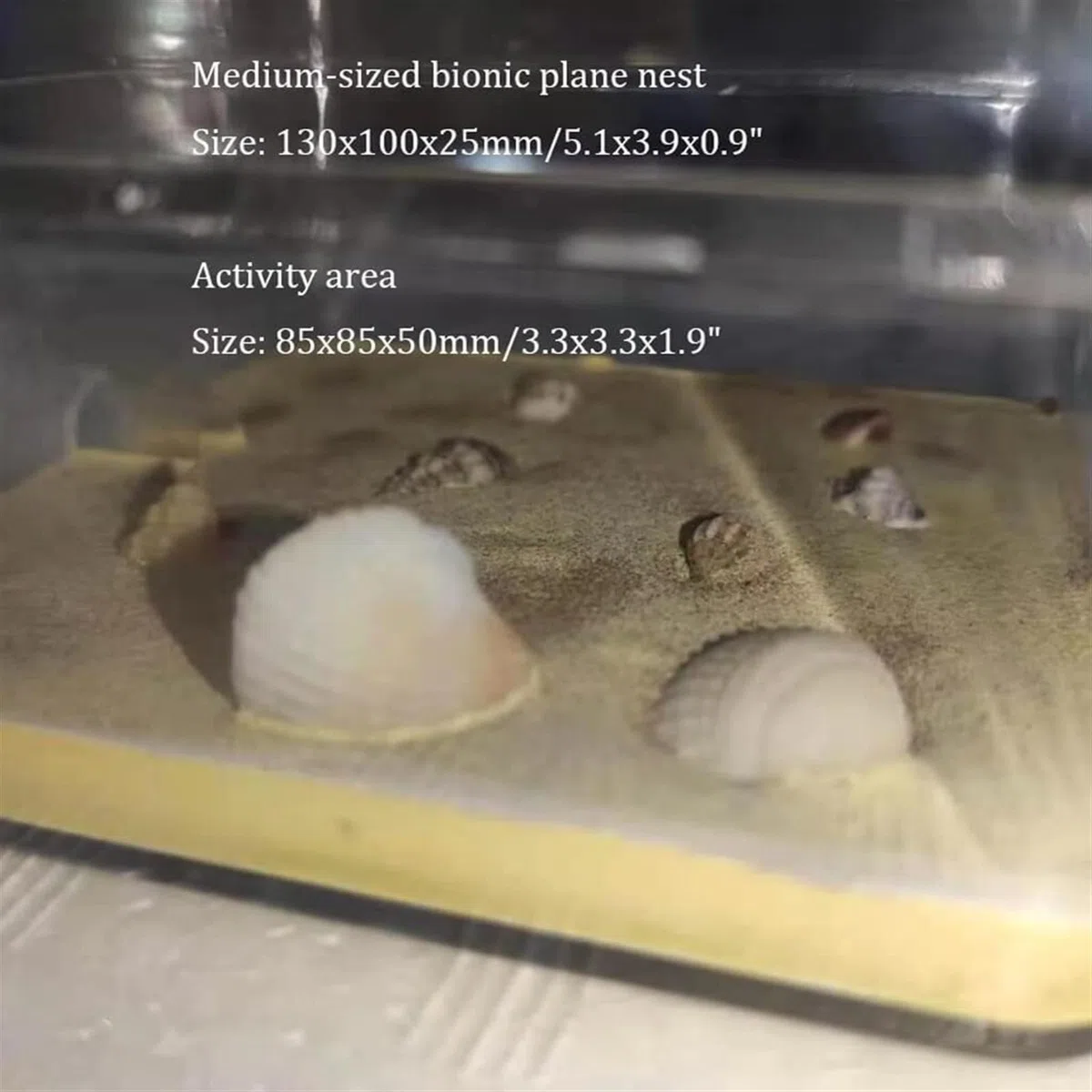 Nido Hormigas Casa Insectos Pet Castillo De Yeso para Hormigas Observa Cómo Las Cavan Túneles Granja para Casa para Kit Hormiguero(Yellow)
