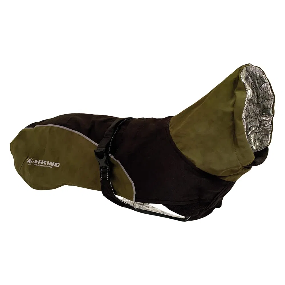 Croci Hiking - Abrigo Impermeable para Perros, Forro termorregulador, Nanga Black, Talla 45 cm - 260 g