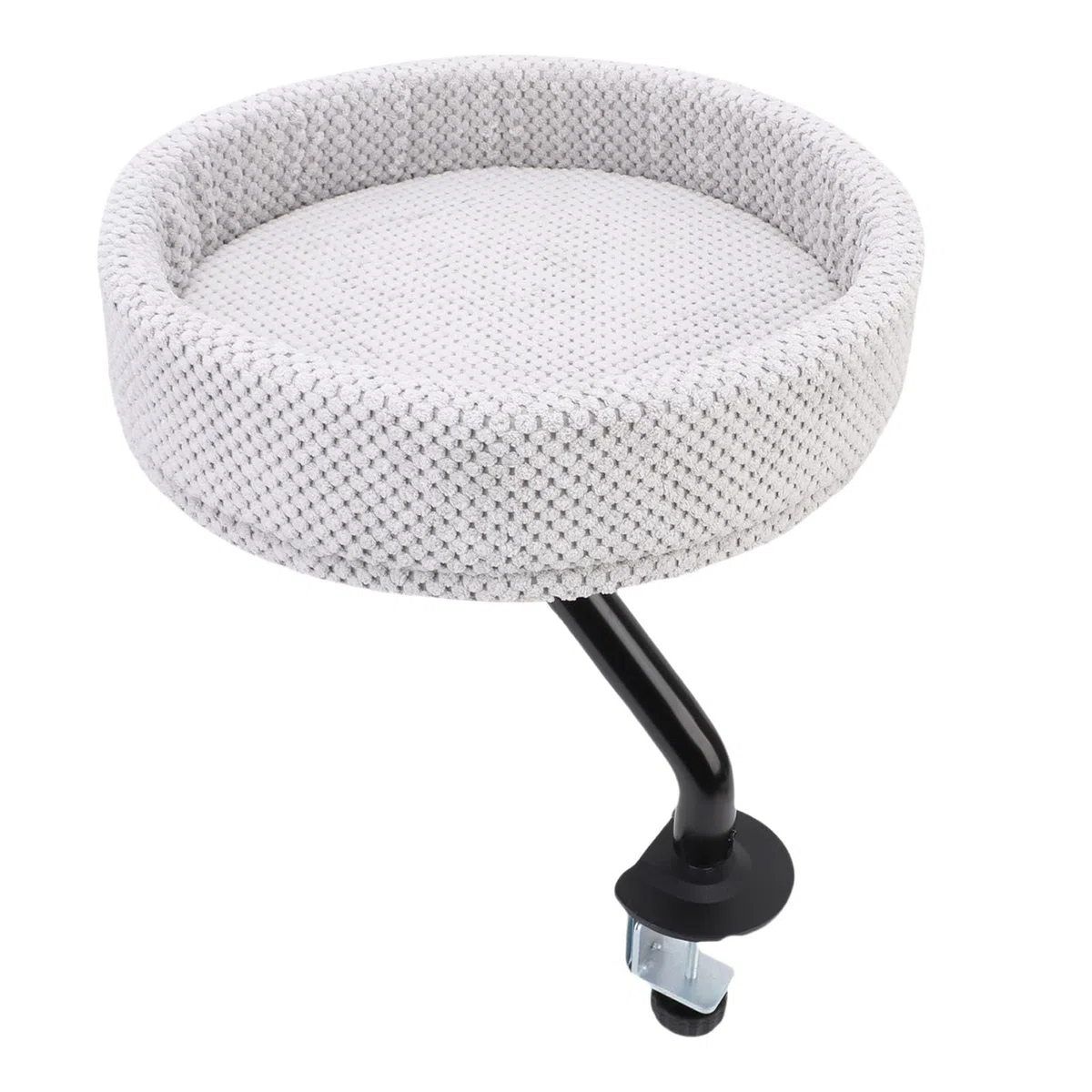 Cama Flotante Cómoda Ajustable para Gatos, Hamaca de Escritorio Resistente para Oficina en Casa, Material de Felpa de Hierro, Percha para Gatos para Espacio de Actividad Independiente