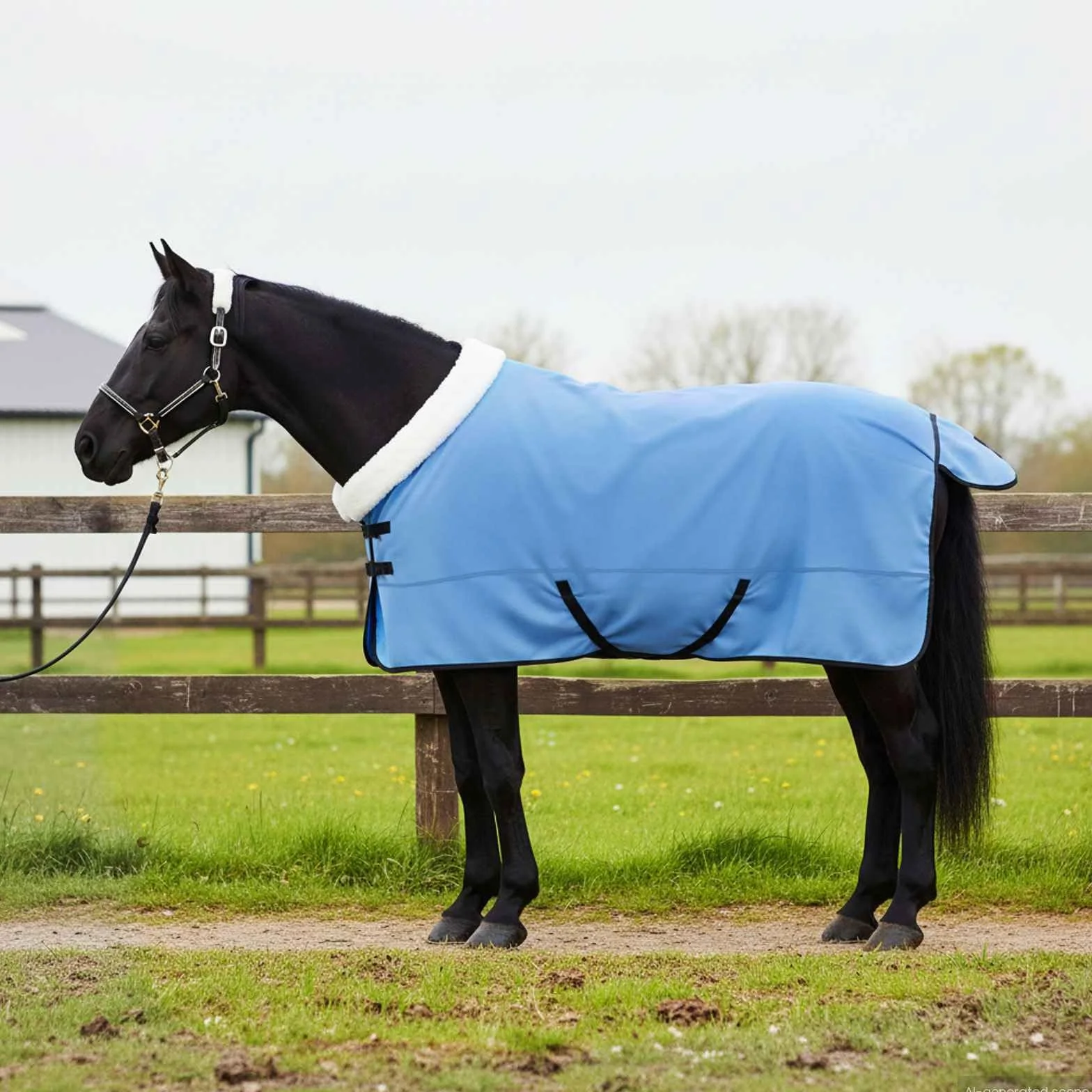 Genérico Manta para Caballo Aqua Completo 125 cm Forro Polar,Deportes,Actividades al Aire Libre,Equitación,Cuidado de Caballos,Mantas y para Caballos,Verde,42013332