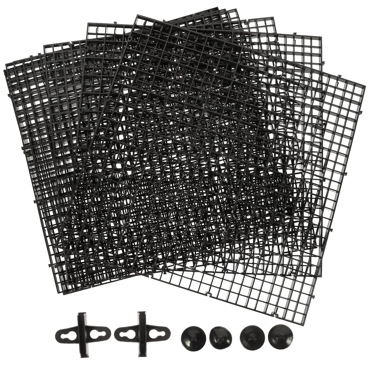 Mipcase Divisor Acuario 1 Juego para Caja De Filtro De Bandeja Mixta para Aislar El Fondo Acuario Tableros De Pescado Redes Tablero De Rejilla De Aislamiento Placas Divisorias De Separador