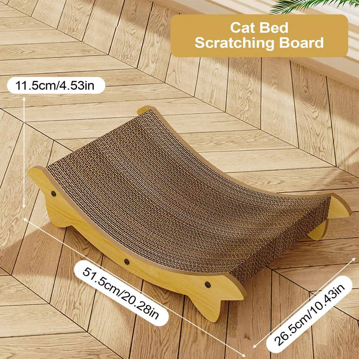 Tablero De Rascado para Gatos Cama para Rascador Felino | Accesorios Para Mascotas Protección Para Muebles Contra Arañazos En Alfombra Sofá Pared Puerta Juego Interior Contra