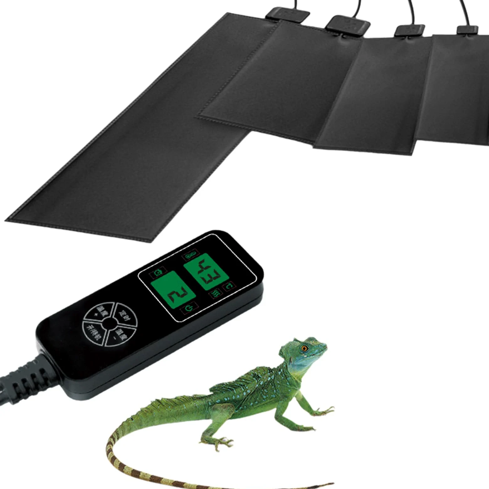 Alfombrilla de calefacción para reptiles, temperatura ajustable debajo del tanque para tortugas