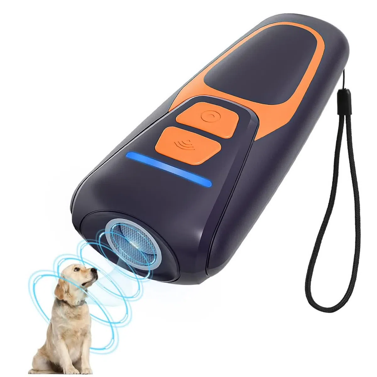 Dispositivo antiladridos para Perros, Dispositivo disuasorio ultrasónico antiladridos para Perros, 26072201 from de Black | Entrenamiento humano para perros sin choque,Dos modos ultrasónicos,Hasta 15 m de alcance,USB-C recargable,Compacto y portátil