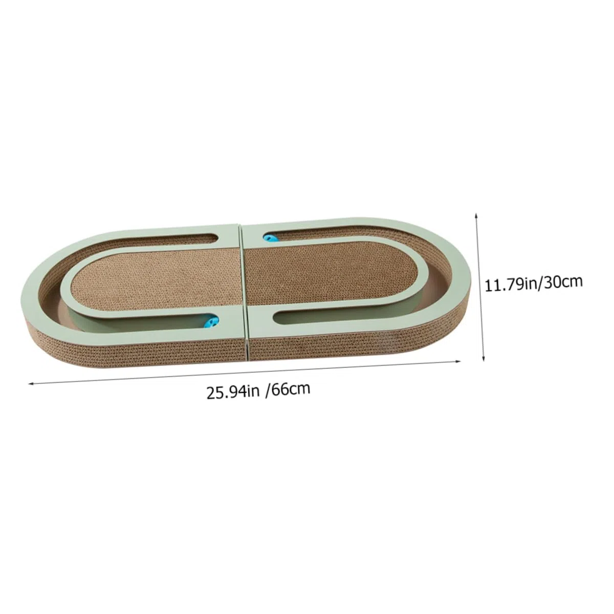 YARNOW Rascador para Gatos de Cartón Ondulado Plegable Bola para Desestresar Hogar