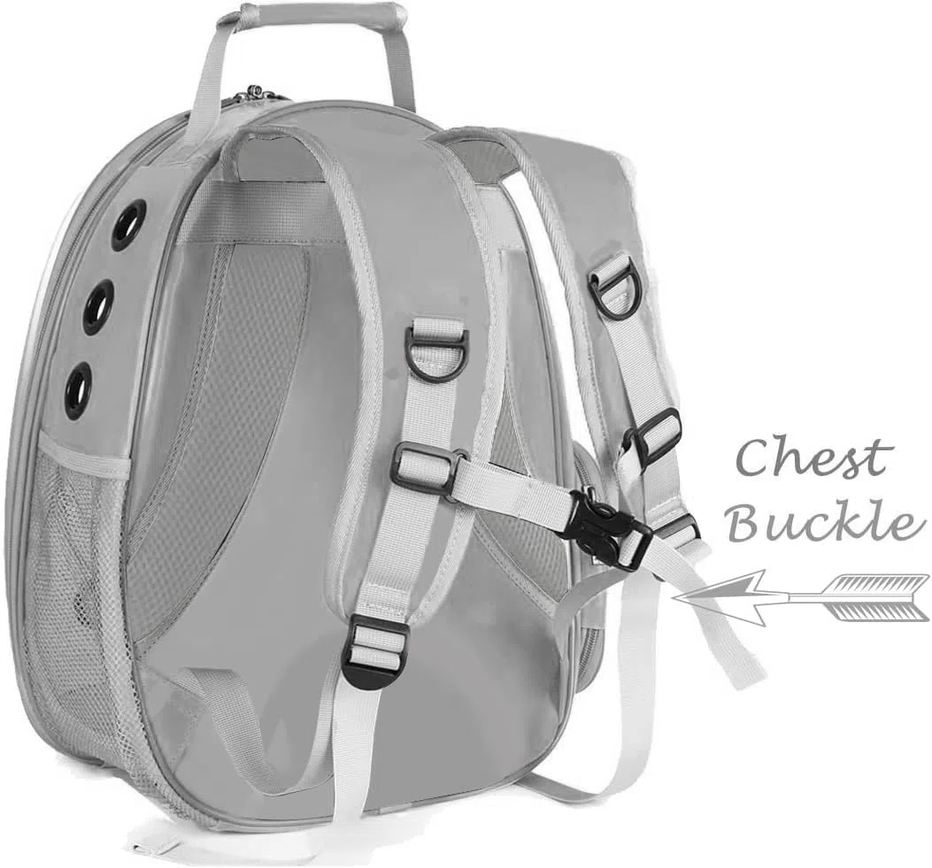 Mochila transportadora para gatos de burbujas, mochila transparente para cachorros y conejos, mochila para gatos con burbujas de cápsula espacial, aprobada por aerolíneas